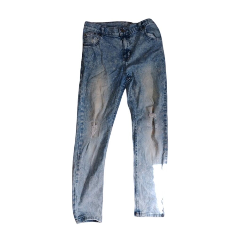 🚨5 For $25🚨Boys 14 Husky Medium Blue Skinny Denim Adjustable Waist Jeans